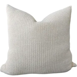 RESTOCK MARCH | Amiens Linen Cotton Waffle Texture Cushion 60cm Square - Natural by Macey & Moore, a Cushions, Decorative Pillows for sale on Style Sourcebook