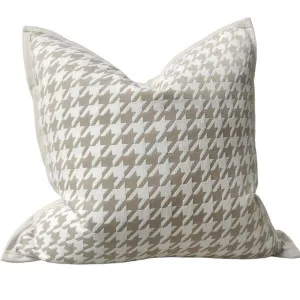 Houndstooth Cushion 50cm Square by Macey & Moore, a Cushions, Decorative Pillows for sale on Style Sourcebook