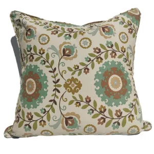 Designer Fabric by HARNER- Linen Cushion 55cm Square - Floral by Macey & Moore, a Cushions, Decorative Pillows for sale on Style Sourcebook