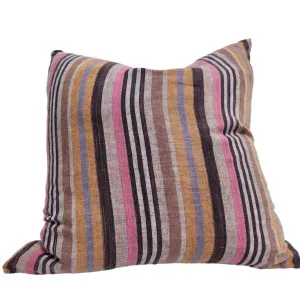 Mediterranean Yarn Dyed Pure French Linen Cushion 55cm Square - Mutliple by Macey & Moore, a Cushions, Decorative Pillows for sale on Style Sourcebook