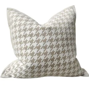 RESTOCK SOON - Houndstooth Cushion 50cm Square by Macey & Moore, a Cushions, Decorative Pillows for sale on Style Sourcebook