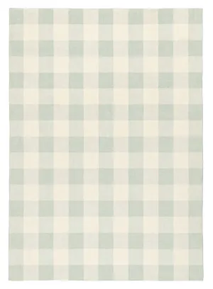Marcia Green and Cream Gingham Washable Rug by Miss Amara, a Kids Rugs for sale on Style Sourcebook