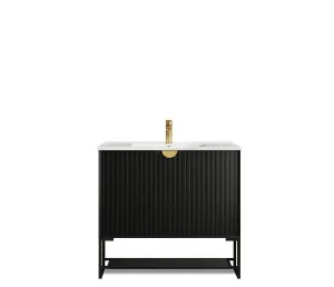 Otti Marlo Matte Black 900mm Floor Standing Vanity by Otti, a Vanities for sale on Style Sourcebook