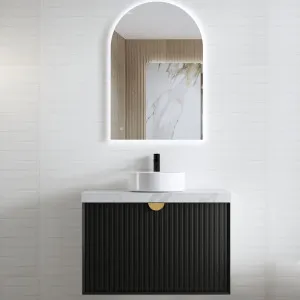 Otti Marlo Matte Black 900mm Wall Hung Vanity by Otti, a Vanities for sale on Style Sourcebook