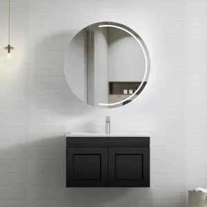 Otti Hampton Mark II Matte Black 750mm Wall Hung Vanity by Otti, a Vanities for sale on Style Sourcebook