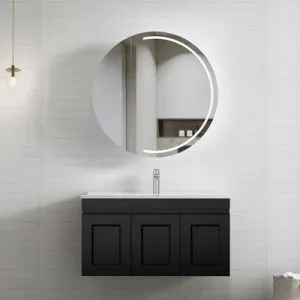 Otti Hampton Mark II Matte Black 900mm Wall Hung Vanity by Otti, a Vanities for sale on Style Sourcebook