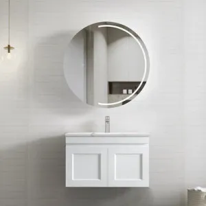 Otti Hampton Mark II Matte White 750mm Wall Hung Vanity by Otti, a Vanities for sale on Style Sourcebook