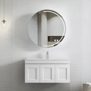 Otti Hampton Mark II Matte White 900mm Wall Hung Vanity by Otti, a Vanities for sale on Style Sourcebook