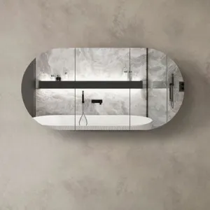 Otti Bondi Shaving Cabinet Black Oak 1800mm by Otti, a Shaving Cabinets for sale on Style Sourcebook