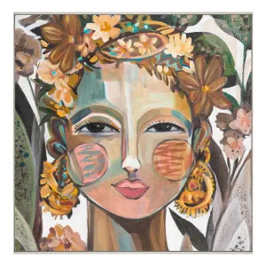 Sinorita Box Framed Canvas 122 x 122cm by OzDesignFurniture, a Painted Canvases for sale on Style Sourcebook