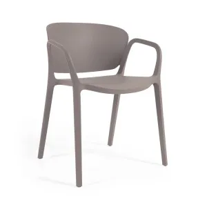 Ania stackable brown garden chair by Kave Home, a Outdoor Chairs for sale on Style Sourcebook