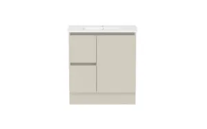 Ascot Floor Or Wall Mount Slim Vanity 765mm 2 Draw Lh 1 Door Amaro In Cream By Raymor by Raymor, a Vanities for sale on Style Sourcebook