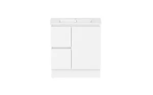 Ascot Floor Or Wall Mount Vanity 760mm 2 Draw Lh 1 Door Polar Gloss | Made From MDF In White By Raymor by Raymor, a Vanities for sale on Style Sourcebook