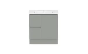 Ascot Floor Or Wall Mount Vanity 760mm 2 Draw Lh 1 Door Nouveau | Made From MDF In Grey By Raymor by Raymor, a Vanities for sale on Style Sourcebook