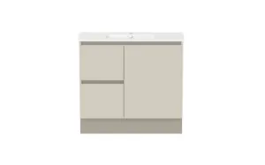 Ascot Floor Or Wall Mount Vanity 910mm 2 Draw Lh 1 Door Amaro | Made From MDF In Cream By Raymor by Raymor, a Vanities for sale on Style Sourcebook