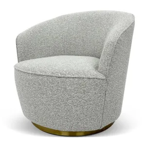 Fredric Lounge Chair - Silver Grey Boucle by Interior Secrets - AfterPay Available by Interior Secrets, a Chairs for sale on Style Sourcebook