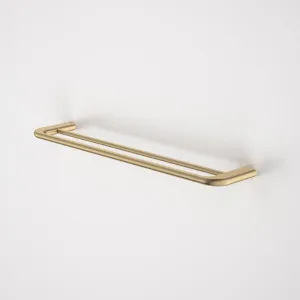 Caroma Contura II 620mm Double Towel Rail - Brushed Brass by Caroma, a Towel Rails for sale on Style Sourcebook