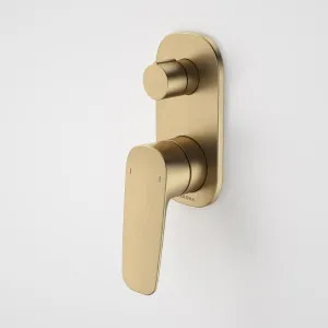 Caroma Contura II Bath/Shower Mixer with Diverter - Brushed Brass by Caroma, a Bathroom Taps & Mixers for sale on Style Sourcebook