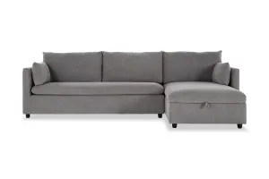 Felix Right Storage Chaise Sofa Bed, Grey, by Lounge Lovers by Lounge Lovers, a Sofa Beds for sale on Style Sourcebook