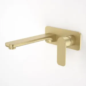 Luna Wall Basin/Bath Mixer Brushed Lead Free | Made From Brass/Brushed Brass By Caroma by Caroma, a Bathroom Taps & Mixers for sale on Style Sourcebook