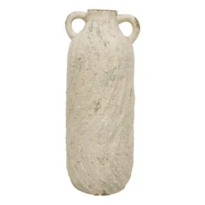 Grave Vase Large 22x55cm in White by OzDesignFurniture, a Vases & Jars for sale on Style Sourcebook