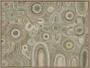 Yinaagang Green Canvas Art Print by Urban Road, a Aboriginal Art for sale on Style Sourcebook