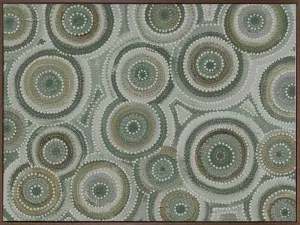 Nirrangi II Green Canvas Art Print by Urban Road, a Aboriginal Art for sale on Style Sourcebook