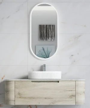 Aulic Hamilton White Oak 1200mm Single Bowl Wall Hung Vanity W/ German Hettich Runners by Aulic, a Vanities for sale on Style Sourcebook