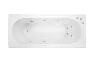 Decina Adatto Inset Santai Spa Bath Gloss White (Available In 1510mm And 1650mm) With 10-Jets by decina, a Bathtubs for sale on Style Sourcebook