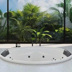 Decina Duo Inset Dolce Vita Spa Bathtub Gloss White 1850mm With 24-Jets by decina, a Bathtubs for sale on Style Sourcebook