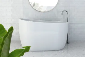 Decina Cosmo Freestanding Bath Gloss White 1300mm by decina, a Bathtubs for sale on Style Sourcebook