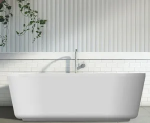 Decina Solis Freestanding Bath Gloss White 1700mm by decina, a Bathtubs for sale on Style Sourcebook