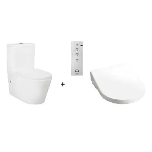 Toto Washlet W/ Remote Control And Autolid Rimless Btw Toilet Suite Package D-Shape Gloss White by Inspire, a Toilets & Bidets for sale on Style Sourcebook