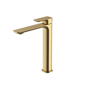 Oskar Tall Basin Mixer 281mm Brushed Gold by Oskar, a Bathroom Taps & Mixers for sale on Style Sourcebook