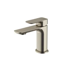 Oskar Basin Mixer 154mm Brushed Nickel by Oskar, a Bathroom Taps & Mixers for sale on Style Sourcebook