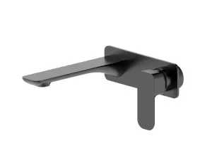 Oskar Wall Basin Mixer Gun Metal by Oskar, a Bathroom Taps & Mixers for sale on Style Sourcebook