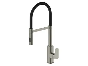 Oskar Pull out Sink Mixer 565mm Brushed Nickel by Oskar, a Bathroom Taps & Mixers for sale on Style Sourcebook