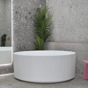 Enflair Sunshine Groove Freestanding Bathtub Matte White 1500mm by Enflair, a Bathtubs for sale on Style Sourcebook