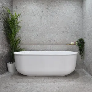 Enflair Mayfair Classic Oval Gloss White Freestanding Bathtub 1700mm by Enflair, a Bathtubs for sale on Style Sourcebook