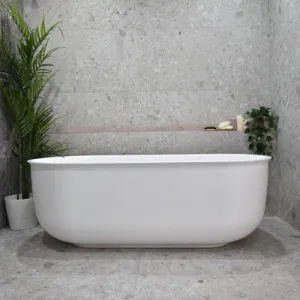 Enflair Mayfair Classic Oval Matte White Freestanding Bathtub 1700mm by Enflair, a Bathtubs for sale on Style Sourcebook