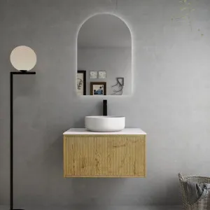 Ceto Bellevue Prime Oak 750mm Single Bowl Wall Hung Vanity by Ceto, a Vanities for sale on Style Sourcebook