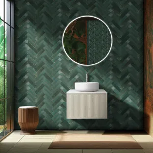 Ceto Bellevue Coastal Oak 600mm Single Bowl Wall Hung Vanity by Ceto, a Vanities for sale on Style Sourcebook