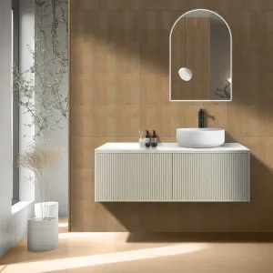 Ceto Bellevue Coastal Oak 1200mm Single Bowl Wall Hung Vanity (Available In Left and Right Hand Drawer) by Ceto, a Vanities for sale on Style Sourcebook