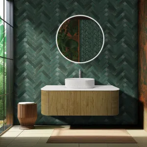 Ceto Bronte Prime Oak 1200mm Single Bowl Wall Hung Vanity by Poseidon, a Vanities for sale on Style Sourcebook