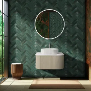 Ceto Bronte Coastal Oak 750mm Single Bowl Wall Hung Vanity by Ceto, a Vanities for sale on Style Sourcebook