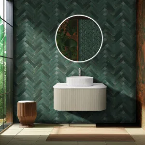 Ceto Bronte Coastal Oak 900mm Single Bowl Wall Hung Vanity by Ceto, a Vanities for sale on Style Sourcebook