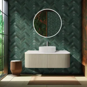 Ceto Bronte Coastal Oak 1200mm Single Bowl Wall Hung Vanity by Poseidon, a Vanities for sale on Style Sourcebook