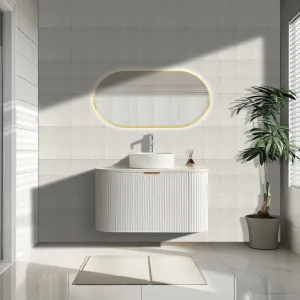 Ceto Avalon Matte White 750mm Single Bowl Wall Hung Vanity by Ceto, a Vanities for sale on Style Sourcebook