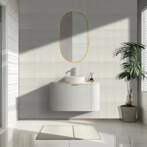 Ceto Avalon Matte White 900mm Single Bowl Wall Hung Vanity by Poseidon, a Vanities for sale on Style Sourcebook