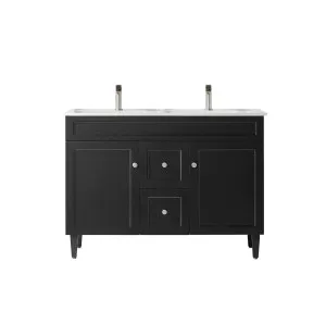 Ceto Harrington Matte Black 1200mm Double Bowl Floor Standing Vanity by Ceto, a Vanities for sale on Style Sourcebook